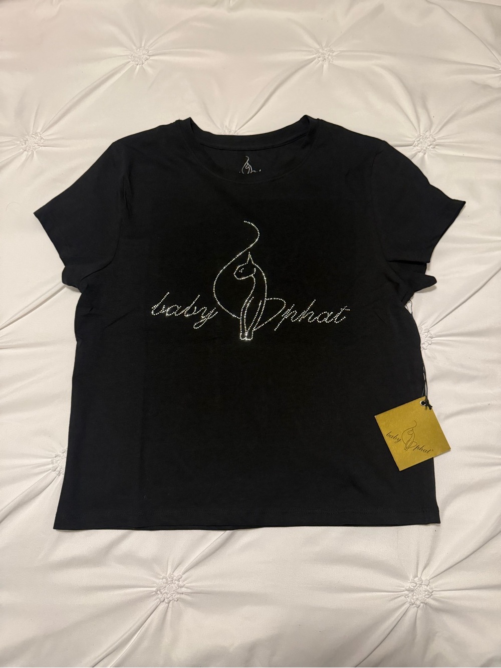Baby Phat rhinestone logo top